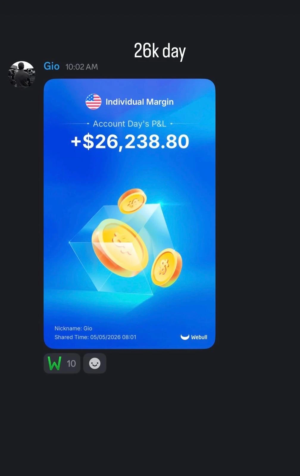 Member result screenshot
